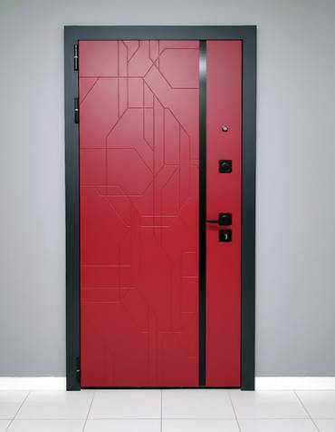 Красная дверь МДФ